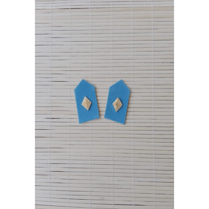 kara kuvvetleri acik mavi kumas maliye astsubay harici yaka spoleti