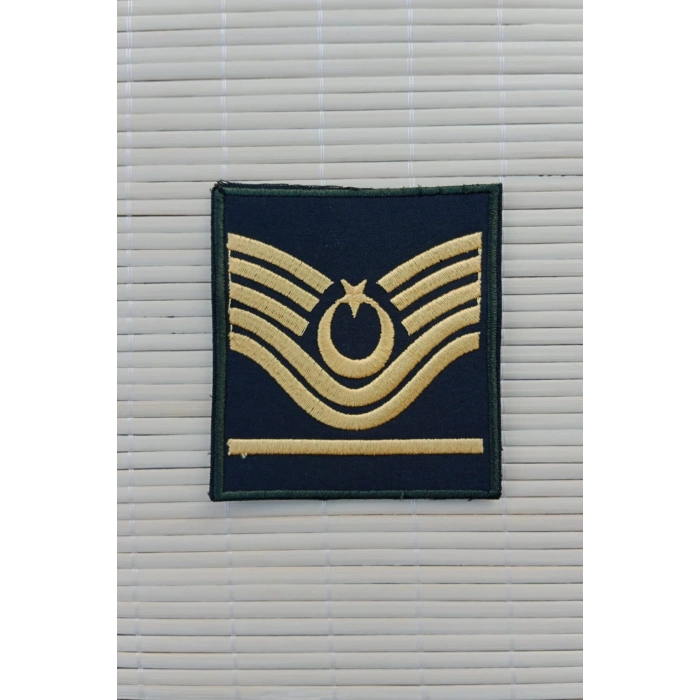 Kara Kuvvetleri Astsubay Bascavus Dahili ve Harici Haki Bez Nakis Kol Rutbe