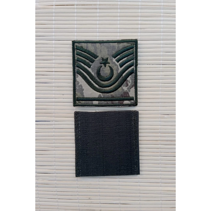 kara kuvvetleri astsubay bascavus kamuflaj renkli nakis kol rutbe