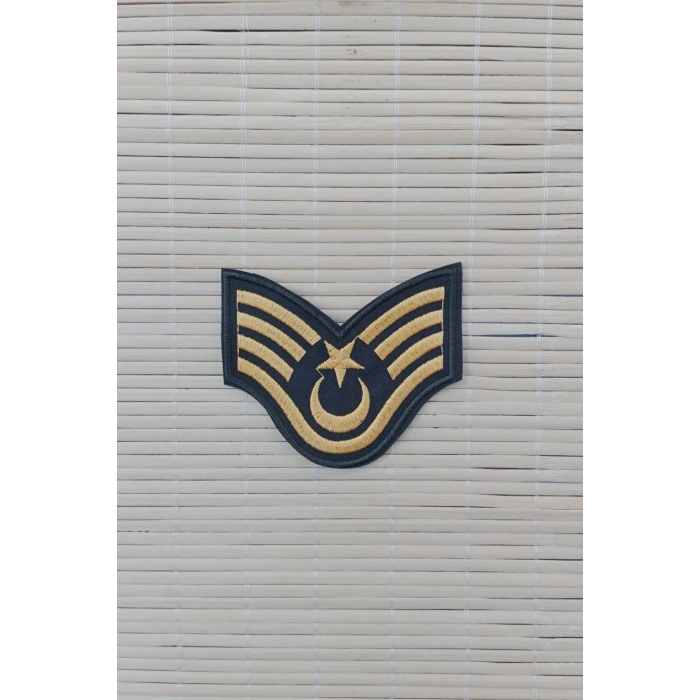 Kara Kuvvetleri Astsubay Ustcavus Dahili ve Harici Haki Bez Nakis Kol Rutbe