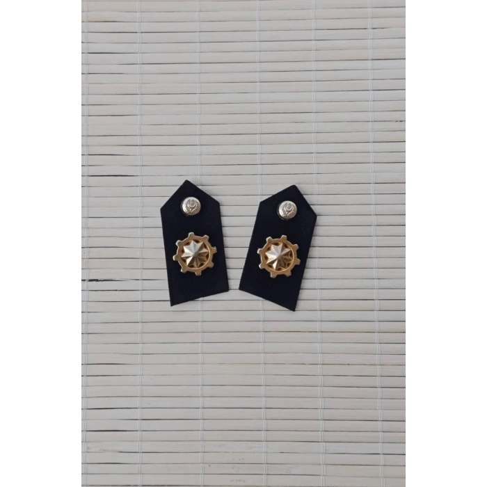 kara kuvvetleri baruti siyah kumas bakim subay harici yaka spoleti