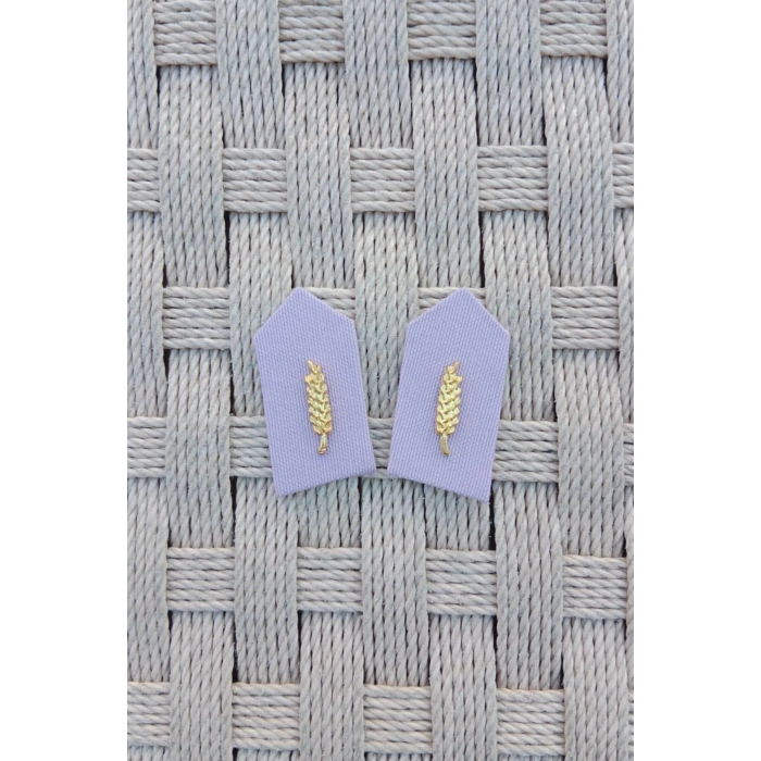 Kara Kuvvetleri Eflatun Kumas ikmal Astsubay Harici Yaka Spoleti