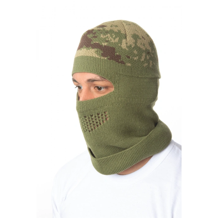 kara kuvvetleri kamuflaj desenli avci operasyon gizlenme orme kar maskesi askeri bere