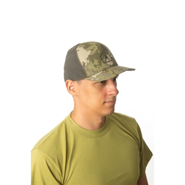 kara kuvvetleri kamuflaj renk kokartli fileli nakis islemeli arka tarafi ayarlamali yazlik piyade er sapka kep