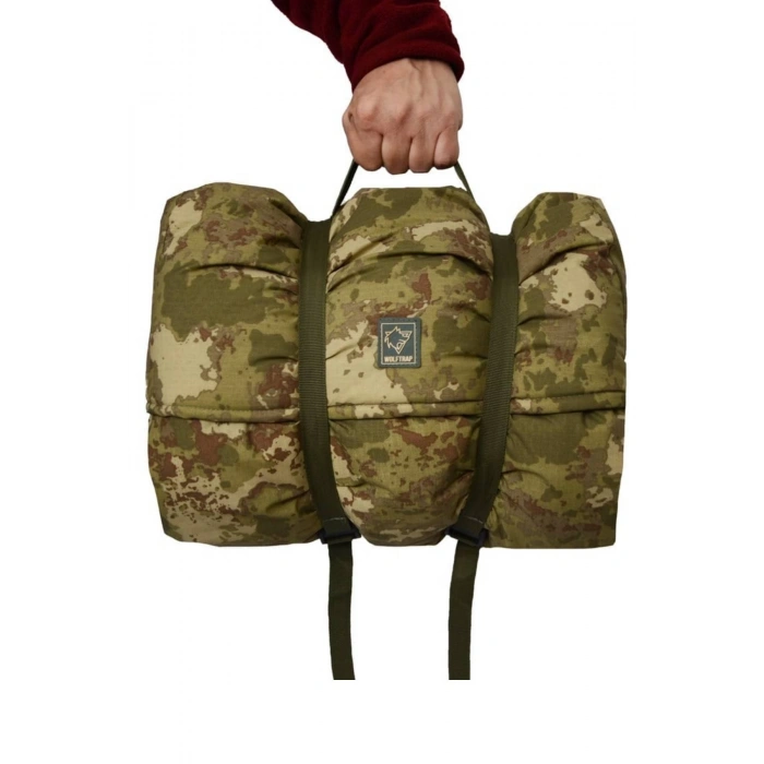 Kara Kuvvetleri Kamuflaj Renkli -20 Su itici Polarli Kamp Uyku Tulumu