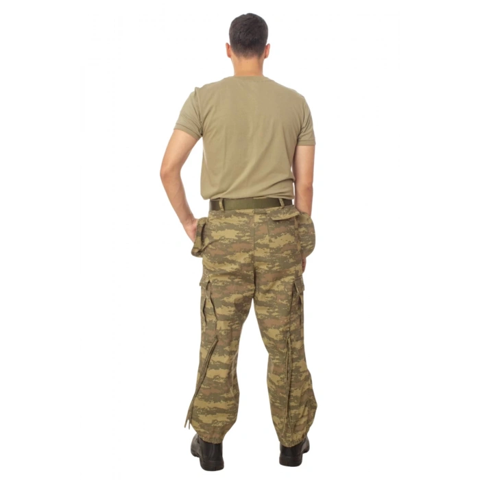 kara kuvvetleri kamuflaj renkli 5 cepli airsoft taktik avci pusu pantolon kisa kollu subay astsubay uzman cavus rutbeli fanilasi tisort