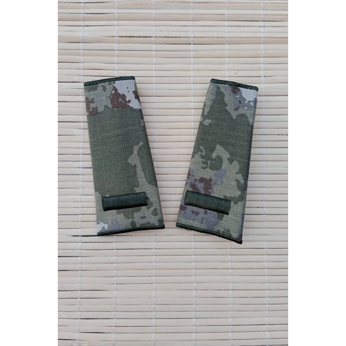 Kara Kuvvetleri Kamuflaj Renkli Astegmen Omuzluk Apolet Rutbe