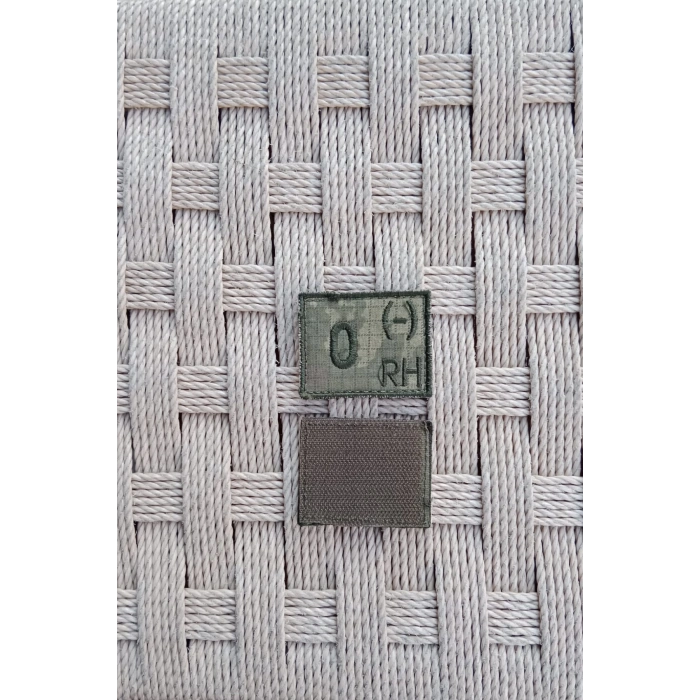 kara kuvvetleri kamuflaj renkli nakis islemeli 0 rh - kan gruplu pec arma patch