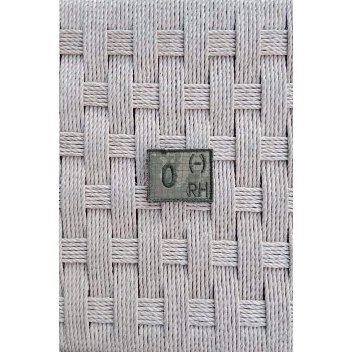 kara kuvvetleri kamuflaj renkli nakis islemeli 0 rh - kan gruplu pec arma patch