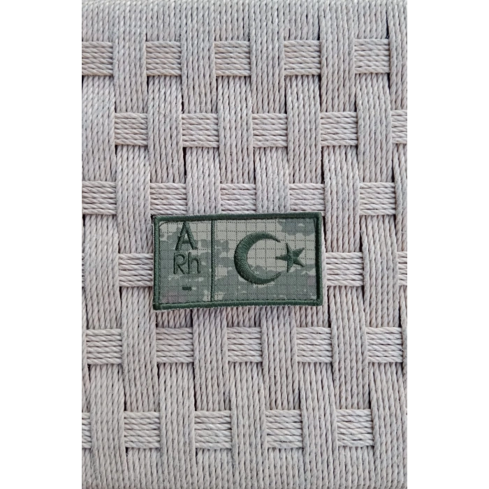 kara kuvvetleri kamuflaj renkli nakis islemeli A rh - kan gruplu pec arma patch