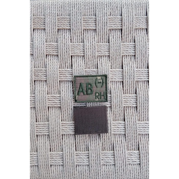 kara kuvvetleri kamuflaj renkli nakis islemeli AB rh - kan gruplu patch arma pec