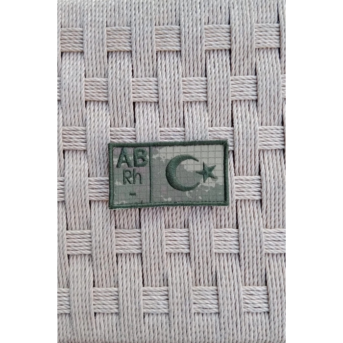 kara kuvvetleri kamuflaj renkli nakis islemeli AB rh - kan gruplu arma patch pec