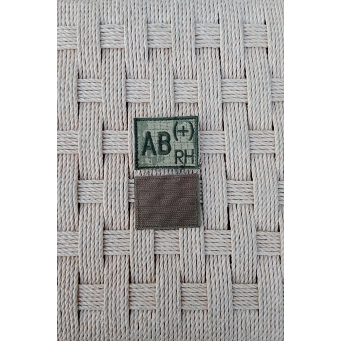 kara kuvvetleri kamuflaj renkli nakis islemeli AB rh + mini kan gruplu arma patch pec