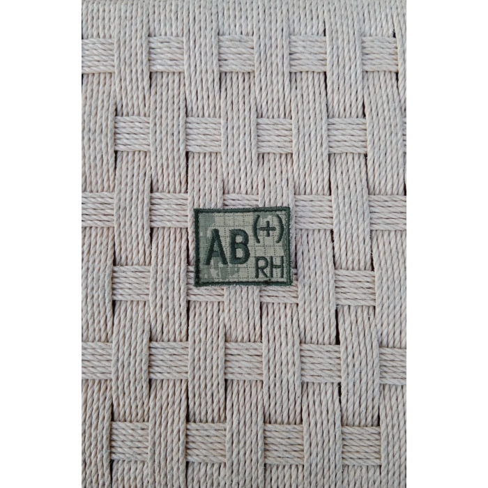 kara kuvvetleri kamuflaj renkli nakis islemeli AB rh + mini kan gruplu arma patch pec