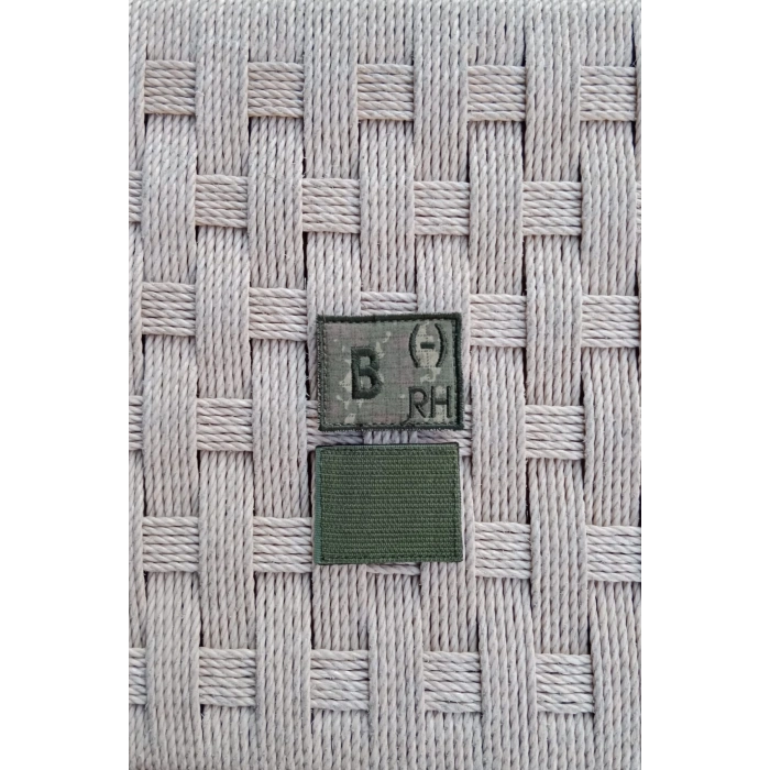 kara kuvvetleri kamuflaj renkli nakis islemeli B rh - kan gruplu pec arma patch