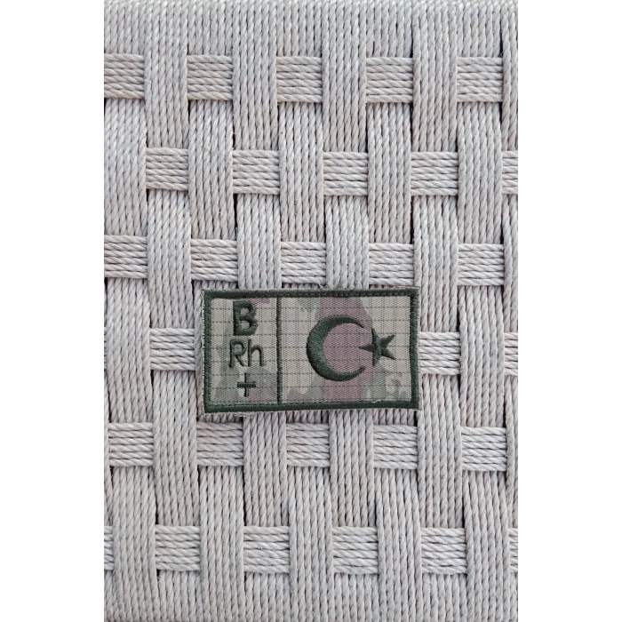 kara kuvvetleri kamuflaj renk nakis islemeli B rh + kan gruplu arma pec patch