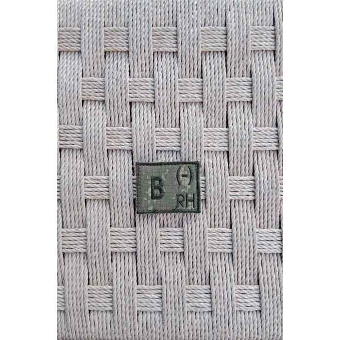 kara kuvvetleri kamuflaj renkli nakis islemeli B rh - kan gruplu pec arma patch