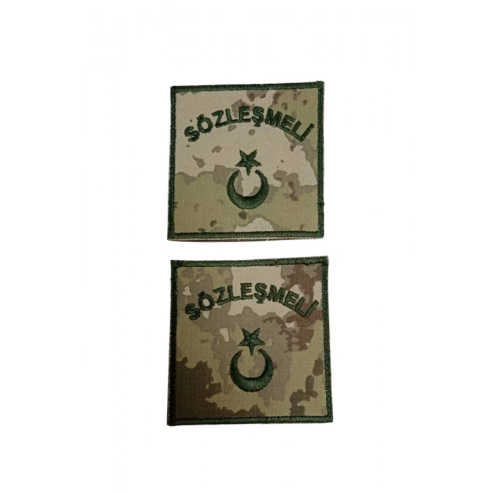 kara kuvvetleri kamuflaj renkli sozlesmeli bez nakis kol rutbe