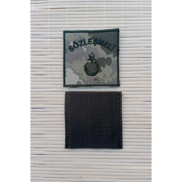 kara kuvvetleri kamuflaj renkli sozlesmeli bez nakis kol rutbe