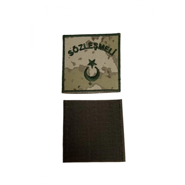 kara kuvvetleri kamuflaj renkli sozlesmeli bez nakis kol rutbe