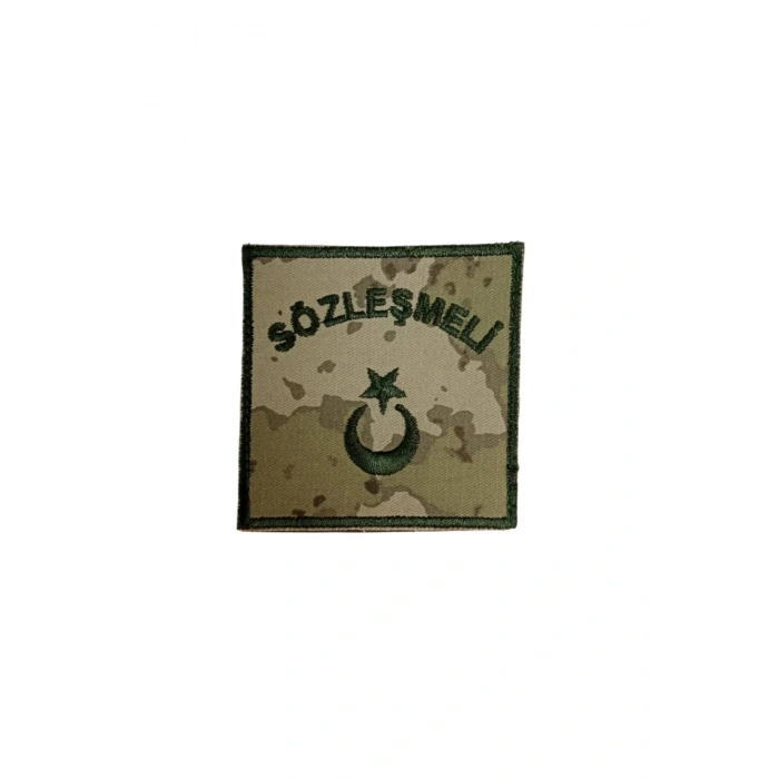 kara kuvvetleri kamuflaj renkli sozlesmeli bez nakis kol rutbe