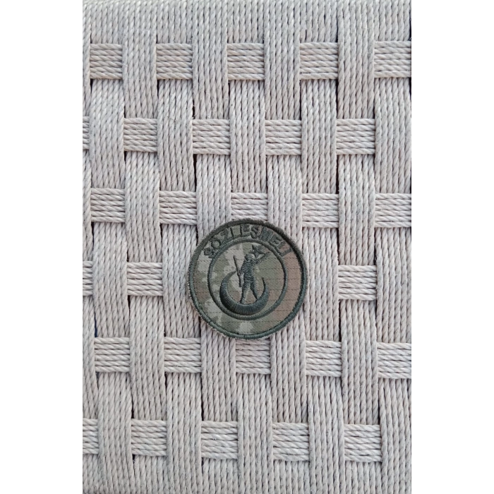 kara kuvvetleri kamuflaj renkli sozlesmeli nakis islemeli arma patch pec