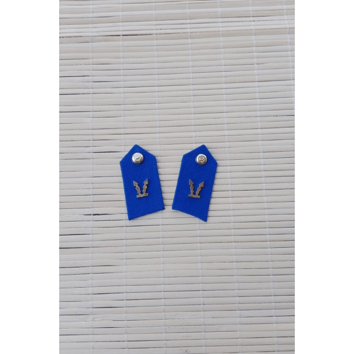 kara kuvvetleri koyu mavi kumas muhabere subay harici yaka spoleti