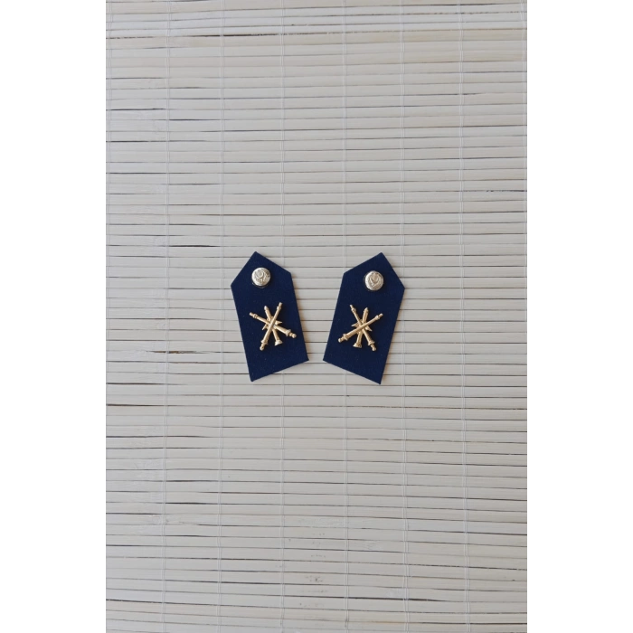 kara kuvvetleri koyu mavi kumas topcu subay harici yaka spoleti