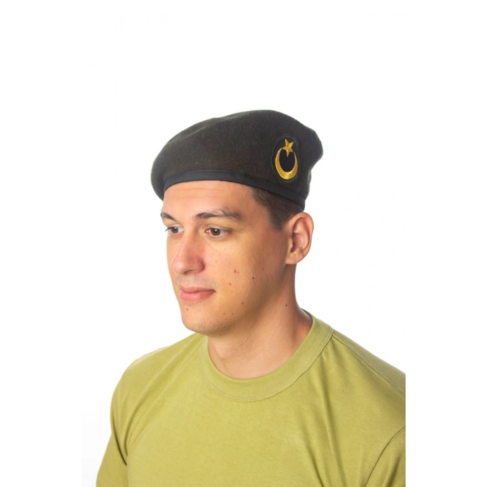 kara kuvvetleri koyu yesil renkli dahili harici seta urbam kasmir astsubay uzman cavus kokartli topcu yan kase bere