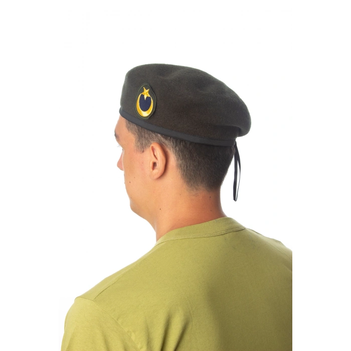 kara kuvvetleri koyu yesil renkli dahili harici seta urbam kasmir astsubay uzman cavus kokartli topcu yan kase bere