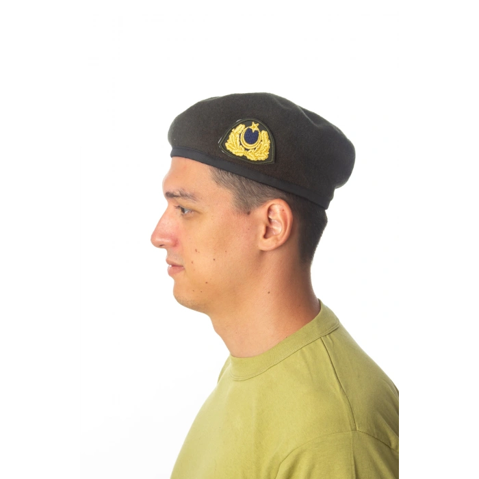 kara kuvvetleri koyu yesil renkli dahili harici seta urbam kasmir subay kokartli topcu yan kase bere