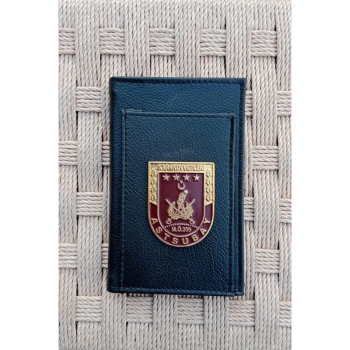 kara kuvvetleri m.o 209 astsubay yazili amblemli ozel tasarim hakiki deri rozetli bloknot
