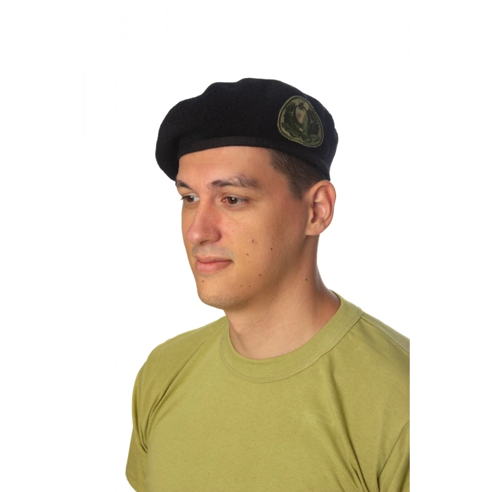 kara kuvvetleri siyah renkli seta urbam kasmir kokartli yan kase harici subay bere