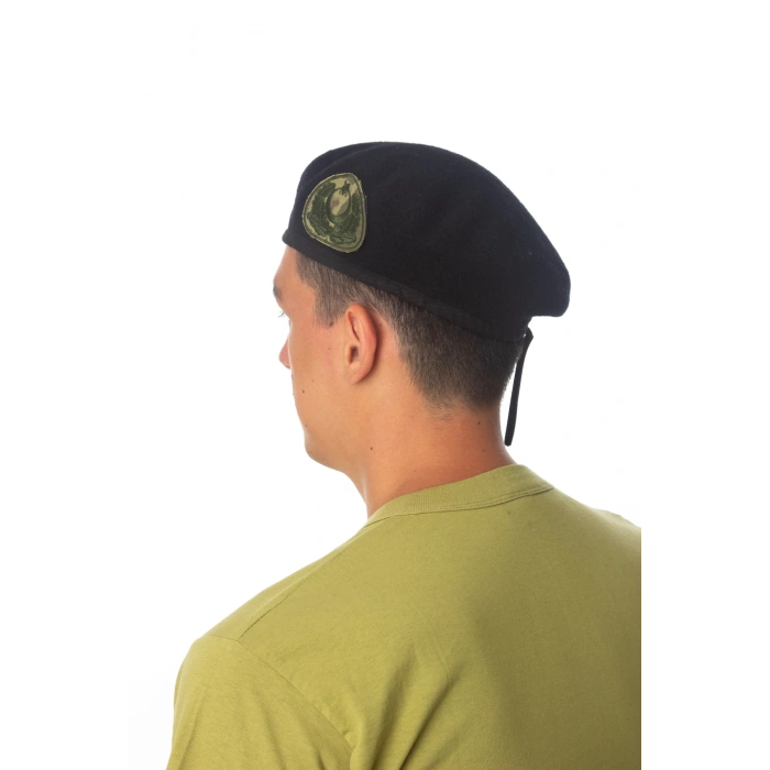 kara kuvvetleri siyah renkli seta urbam kasmir kokartli yan kase harici subay bere