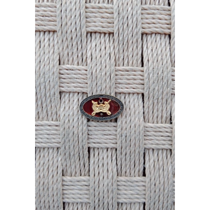 Kara Kuvvetleri Subay Kita Hizmet Harici 1 Yildiz Metal Gogus Brove Minyatur Mini Rozet