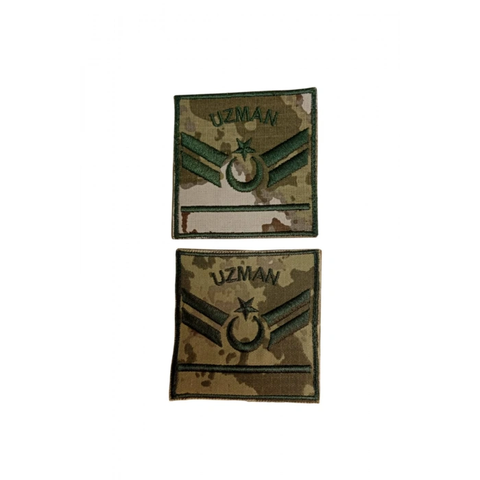 kara kuvvetleri uzman cavus 1 kademe kamuflaj renkli nakis kol rutbe