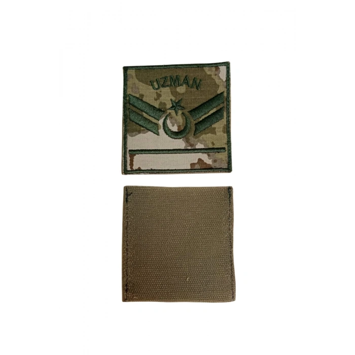 kara kuvvetleri uzman cavus 1 kademe kamuflaj renkli nakis kol rutbe