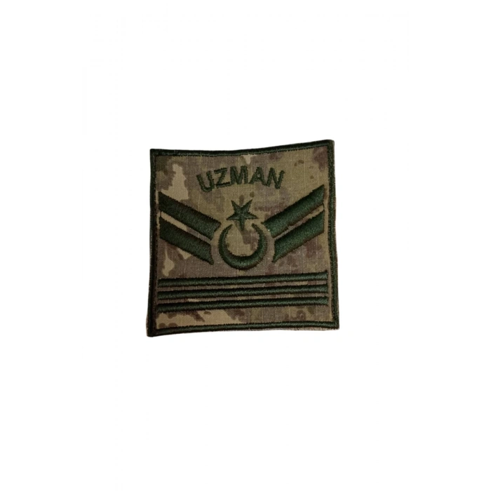 kara kuvvetleri uzman cavus 3 kademe kamuflaj renkli nakis kol rutbe