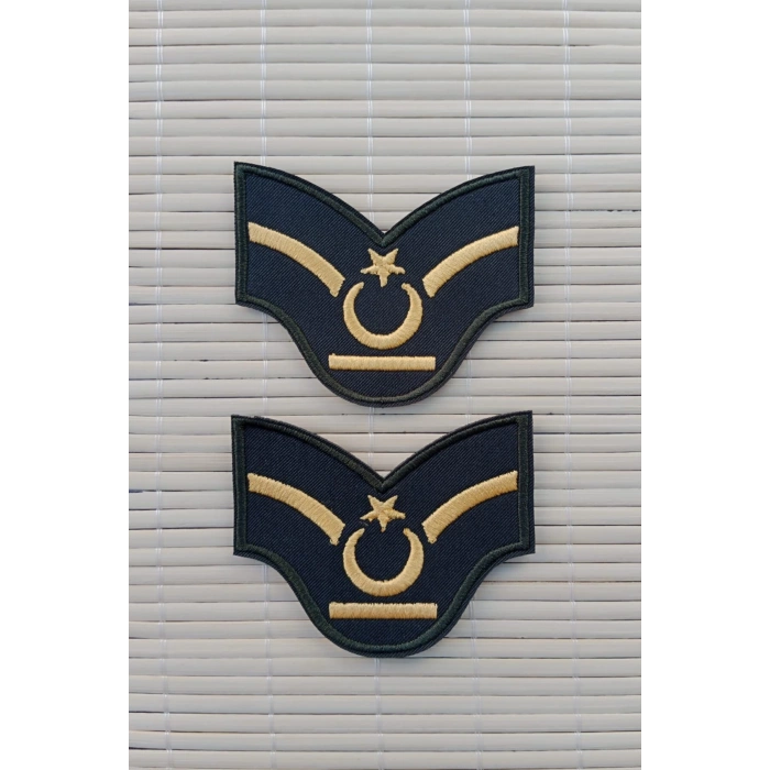 Kara Kuvvetleri Yedek Astsubay Dahili ve Harici Haki Bez Nakis Kol Rutbe