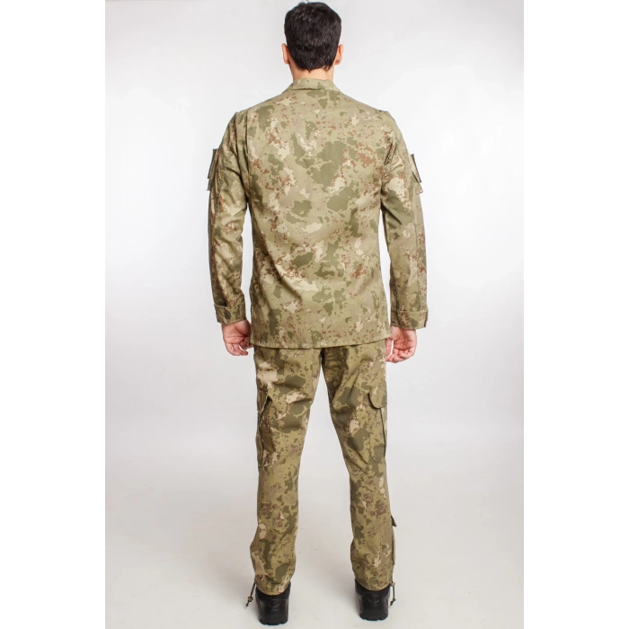 Kara Kuvvetleri Yeni Kamuflaj Renkli Uzun Kollu Taktik Gomlek Kargo Cepli Pantolon Alt ust Takim Long Sleeve Camouflage