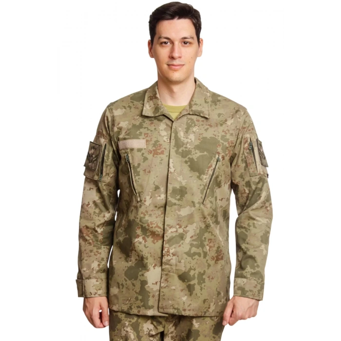 Kara Kuvvetleri Yeni Kamuflaj Renkli Uzun Kollu Taktik Gomlek Long Sleeve Camouflage