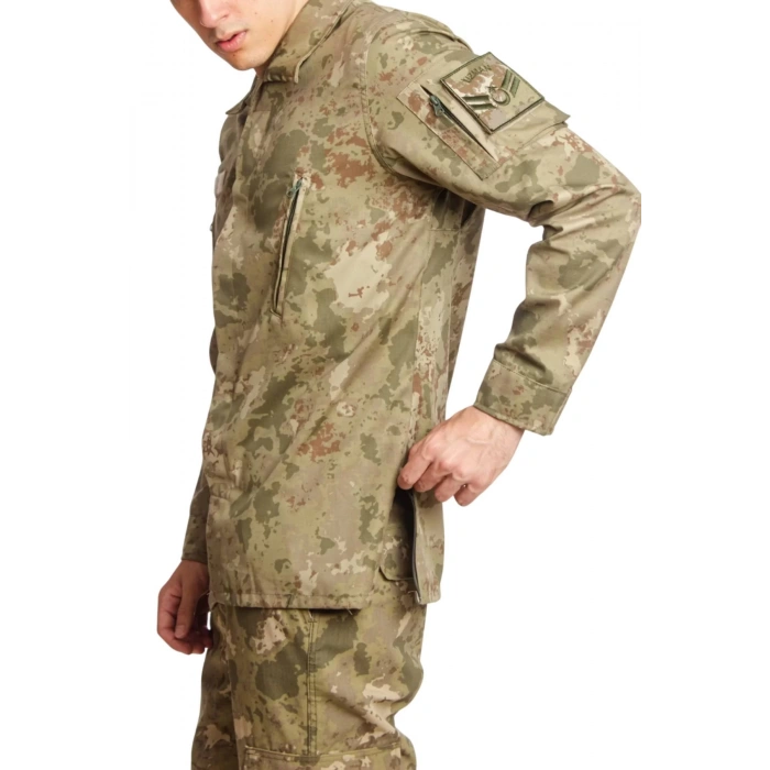 Kara Kuvvetleri Yeni Kamuflaj Renkli Uzun Kollu Taktik Gomlek Long Sleeve Camouflage