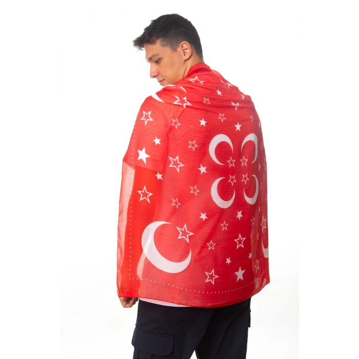 kirmizi beyaz ayyildiz arkadaslara yarenlere dagitmak icin kare asker ugurlama sali