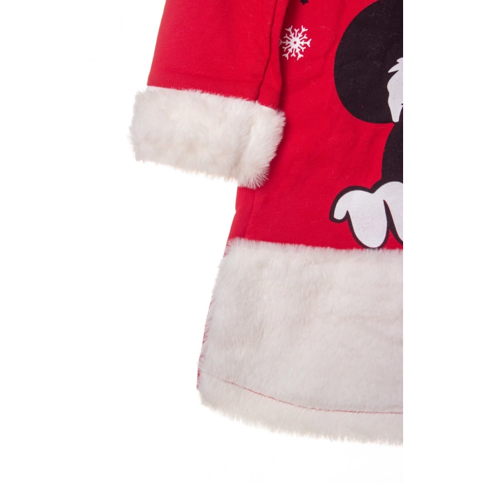 kirmizi renkli just a girl christmas baskili nakisli pamuklu uzun kollu cocuk sweatshirt