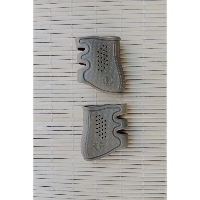 kum beji renkli 9 mm tum silahlara uyumlu black grips silikon silah kabzasi