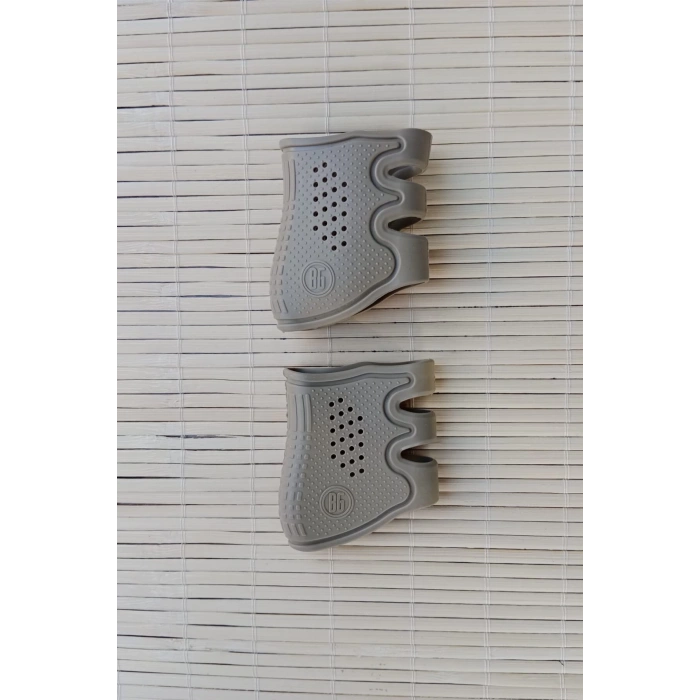 kum beji renkli 9 mm tum silahlara uyumlu black grips silikon silah kabzasi