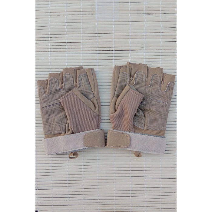 kum beji renkli blackhawk yumruk korumali esnek kesik parmak taktik eldiven