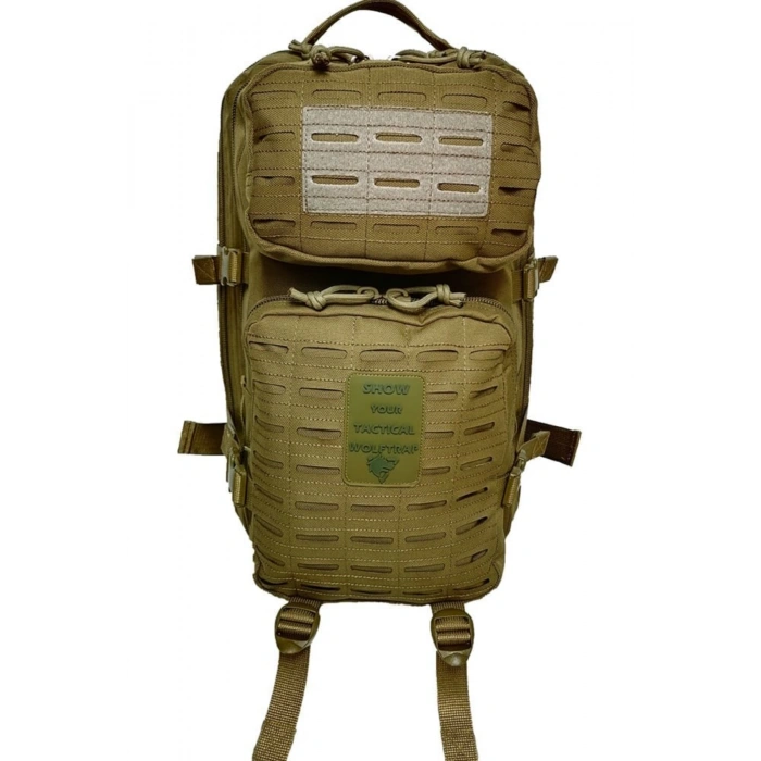 kum beji renkli lazer kesim 45 litre dagci askeri taktik sirt cantasi