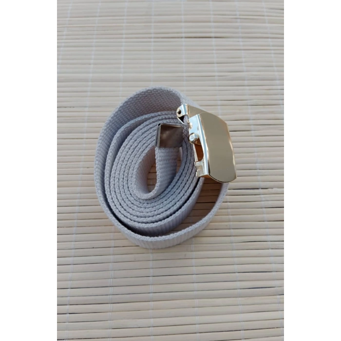 Kum Beji Renkli Metal Sari Tokali Deniz Kuvvetleri isbasi Harici Dokuma Kemer