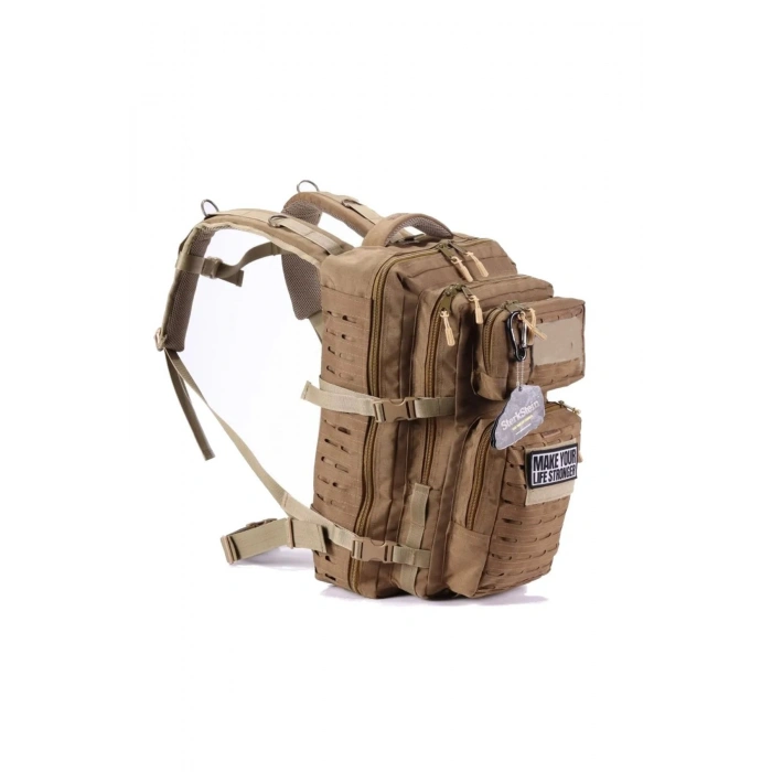 kum renkli 50 litre cordura kumas koruklu operasyon dagci askeri taktik sirt cantasi